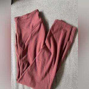 Lulu lemon, size 8. Color “smoky red”